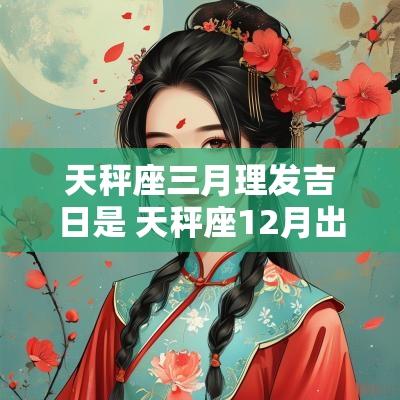 天秤座三月理发吉日是 天秤座12月出行吉日
