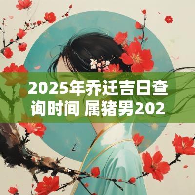 2025年乔迁吉日查询时间 属猪男2025年乔迁吉日