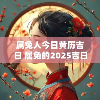 属兔人今日黄历吉日 属兔的2025吉日