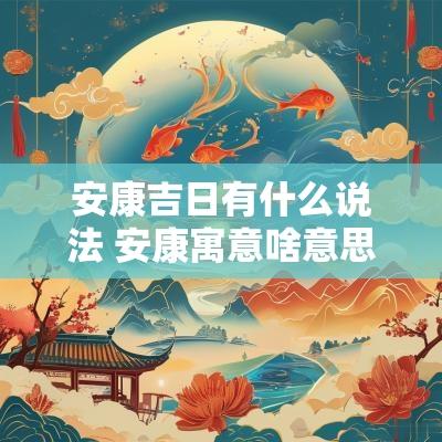 安康吉日有什么说法 安康寓意啥意思
