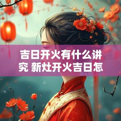 吉日开火有什么讲究 新灶开火吉日怎么选