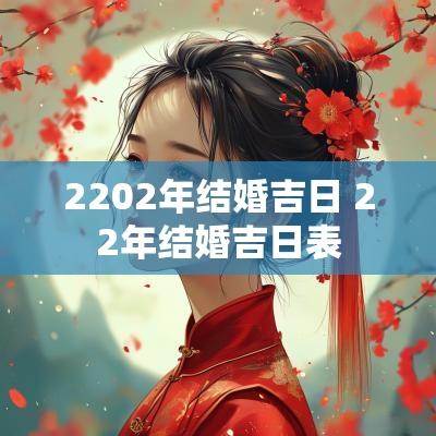 2202年结婚吉日 22年结婚吉日表 2202年结婚吉日 22年结婚吉日表