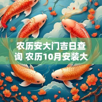 农历安大门吉日查询 农历10月安装大门吉日