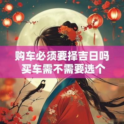 购车必须要择吉日吗 买车需不需要选个吉日
