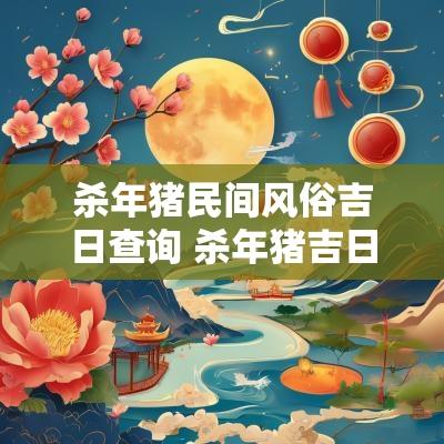 杀年猪民间风俗吉日查询 杀年猪吉日选择什么日子