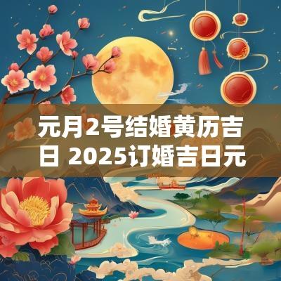 元月2号结婚黄历吉日 2025订婚吉日元月黄历