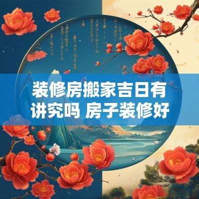 装修房搬家吉日有讲究吗 房子装修好搬家有什么讲究吗
