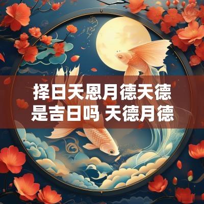 择日天恩月德天德是吉日吗 天德月德天恩哪个更有力