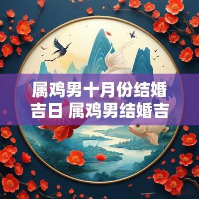 属鸡男十月份结婚吉日 属鸡男结婚吉日2025