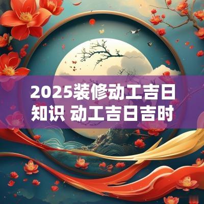 2025装修动工吉日知识 动工吉日吉时2025