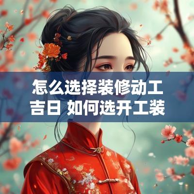 怎么选择装修动工吉日 如何选开工装修良辰吉日