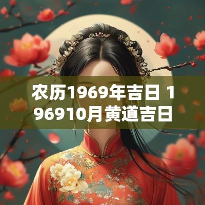 农历1969年吉日 196910月黄道吉日