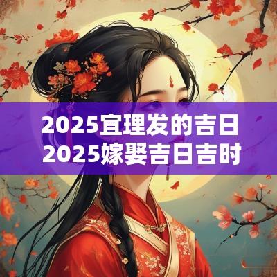 2025宜理发的吉日 2025嫁娶吉日吉时