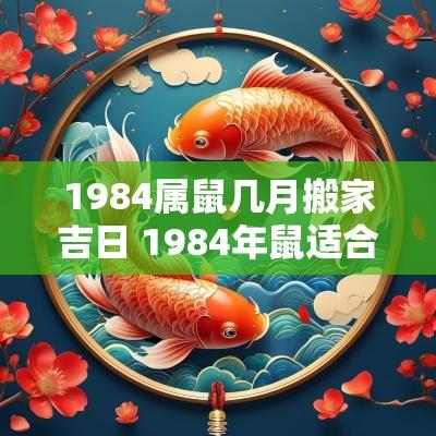 1984属鼠几月搬家吉日 1984年鼠适合农历十月哪天搬家