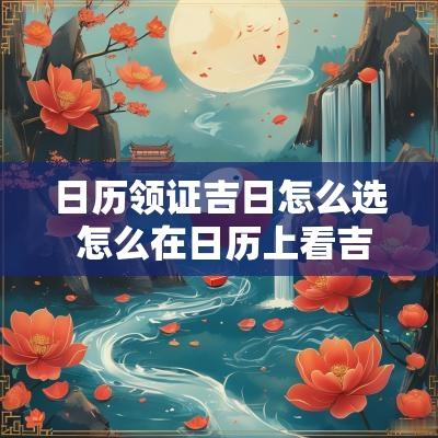 日历领证吉日怎么选 怎么在日历上看吉日