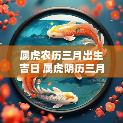 属虎农历三月出生吉日 属虎阴历三月出生什么命