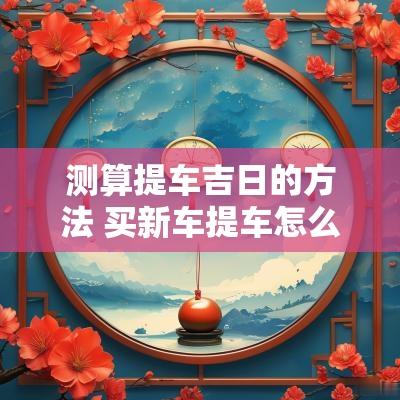 测算提车吉日的方法 买新车提车怎么选吉日