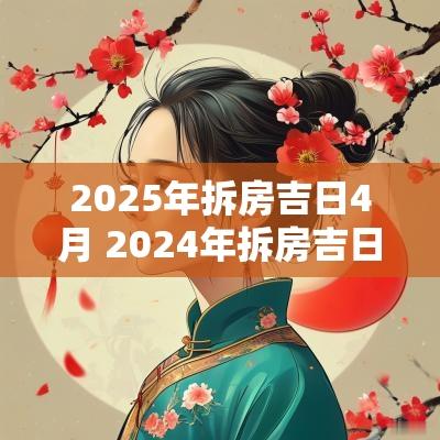 2025年拆房吉日4月 2025年拆房吉日一览表农历