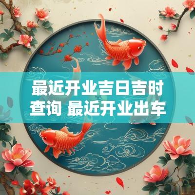 最近开业吉日吉时查询 最近开业出车吉日吉时