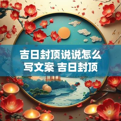 吉日封顶说说怎么写文案 吉日封顶