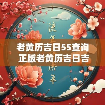 老黄历吉日55查询 正版老黄历吉日吉时