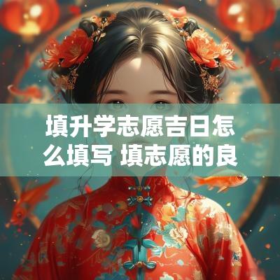 填升学志愿吉日怎么填写 填志愿的良辰吉日