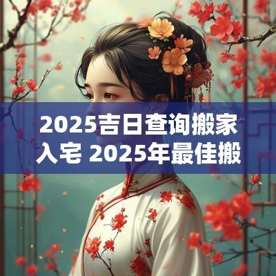2025吉日查询搬家入宅 2025年最佳搬家进宅吉日查询