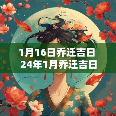 1月16日乔迁吉日 24年1月乔迁吉日