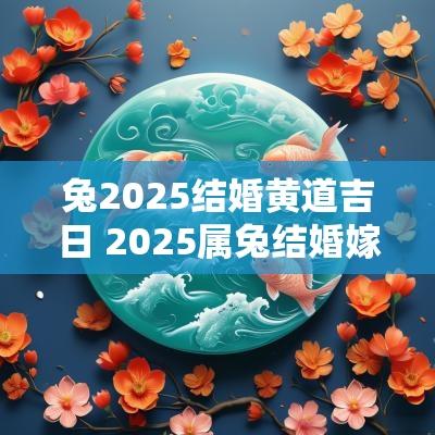 兔2025结婚黄道吉日 2025属兔结婚嫁娶黄道吉日
