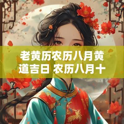 老黄历农历八月黄道吉日 农历八月十二日黄道吉日