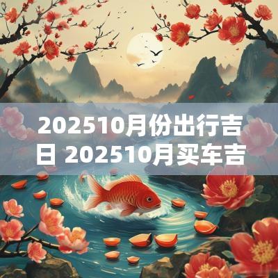202510月份出行吉日 202510月买车吉日