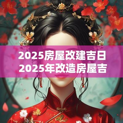 2025房屋改建吉日 2025年改造房屋吉日