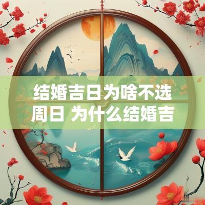 结婚吉日为啥不选周日 为什么结婚吉日都是周六日