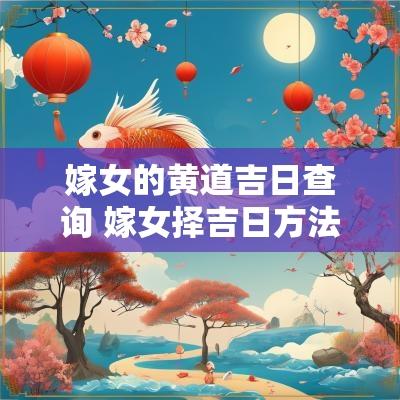 嫁女的黄道吉日查询 嫁女择吉日方法