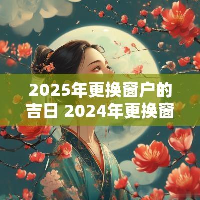 2025年更换窗户的吉日 2025年更换窗户吉日一览表