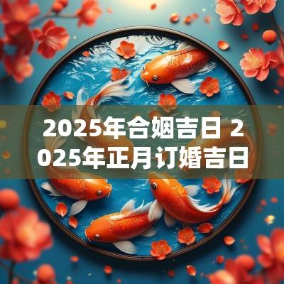 2025年合姻吉日 2025年正月订婚吉日