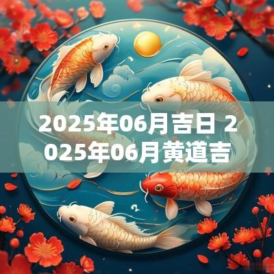 2025年06月吉日 2025年06月黄道吉日