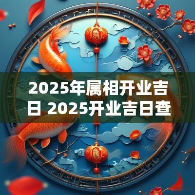 2025年属相开业吉日 2025开业吉日查询