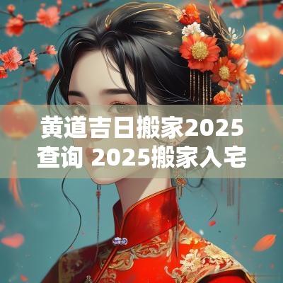 黄道吉日搬家2025查询 2025搬家入宅最好吉日