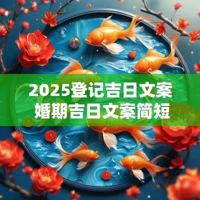 2025登记吉日文案 婚期吉日文案简短精辟