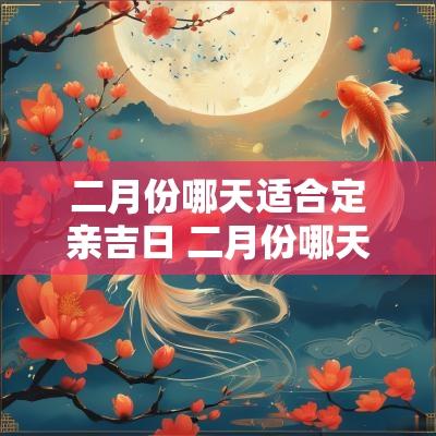 二月份哪天适合定亲吉日 二月份哪天是黄道吉日