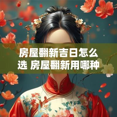 房屋翻新吉日怎么选 房屋翻新用哪种材料最好 房屋翻新吉日怎么选 房屋翻新用哪种材料最好