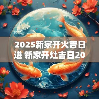 2025新家开火吉日进 新家开灶吉日2025
