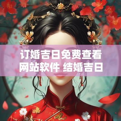 订婚吉日免费查看网站软件 结婚吉日2025免费查询软件