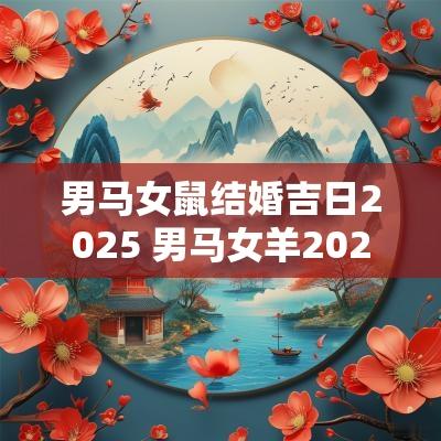 男马女鼠结婚吉日2025 男马女羊2025年结婚吉日