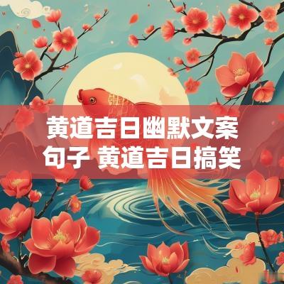 黄道吉日幽默文案句子 黄道吉日搞笑语句