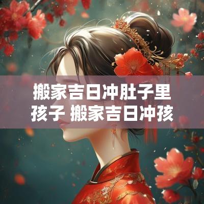 搬家吉日冲肚子里孩子 搬家吉日冲孩子属相怎么办