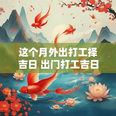 这个月外出打工择吉日 出门打工吉日一览表