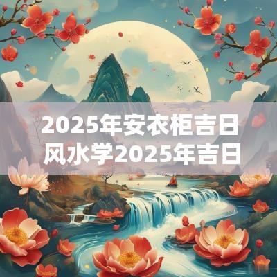 2025年安衣柜吉日 风水学2025年吉日