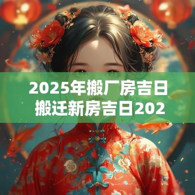 2025年搬厂房吉日 搬迁新房吉日2025年